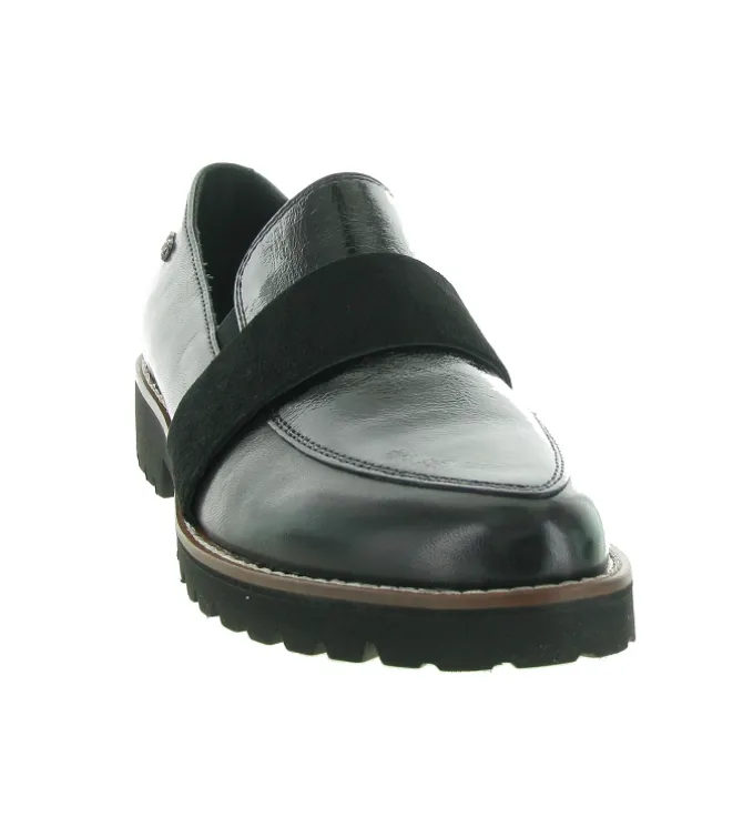 mocassins - Elégant - femme - Cuir - Noir - Regarde le ciel...
