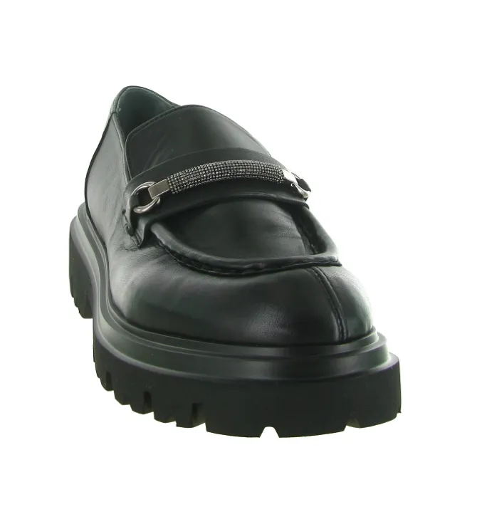 mocassins - Elégant - femme - Cuir - Noir - Fruit
