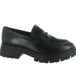 mocassins - Elégant - femme - Cuir - Noir - Regarde le ciel...