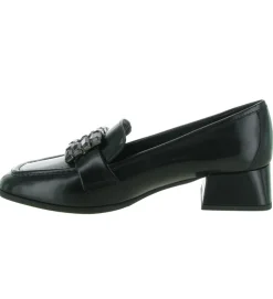mocassins - Elégant - femme - Cuir - Noir - Julie dee