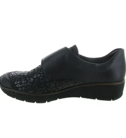 mocassins - Elégant - femme - Cuir - Noir - Rieker