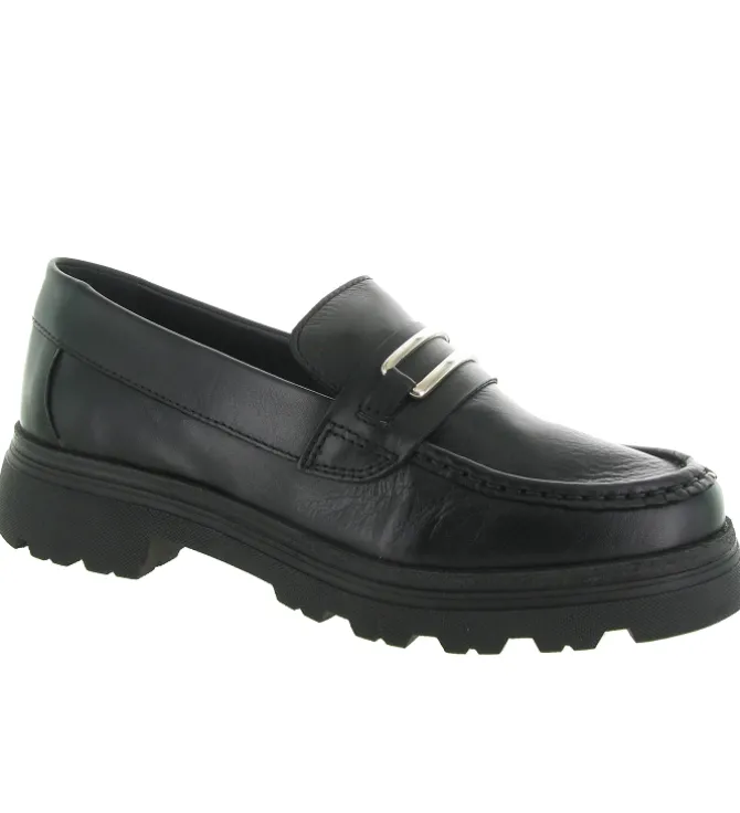 mocassins - Elégant - femme - Cuir - Noir - Creator
