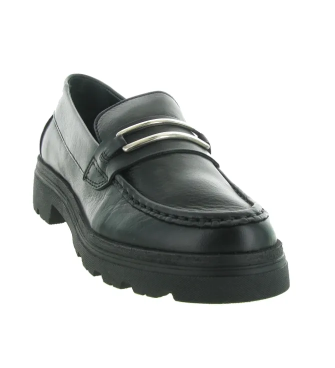 mocassins - Elégant - femme - Cuir - Noir - Creator