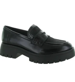 mocassins - Elégant - femme - Cuir - Noir - Regarde le ciel...
