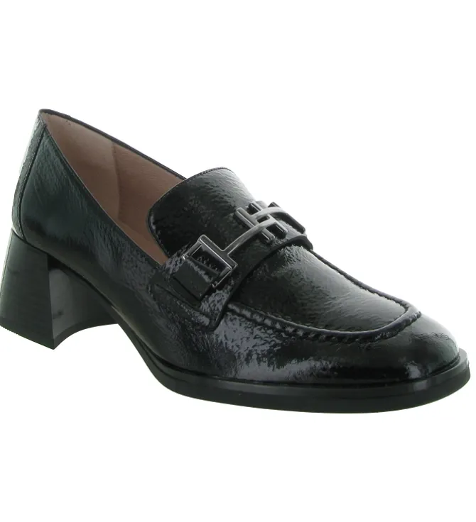 mocassins - Elégant - femme - Cuir - Noir - Hispanitas
