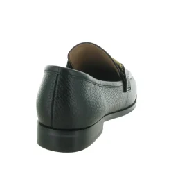 mocassins - Elégant - femme - Cuir - Noir - Bibi lou