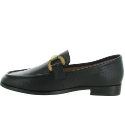 mocassins - Elégant - femme - Cuir - Noir - Bibi lou