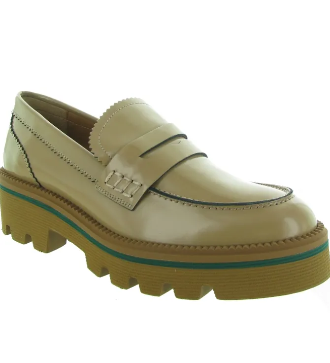 mocassins - Elégant - femme - Cuir - Or - Jhay