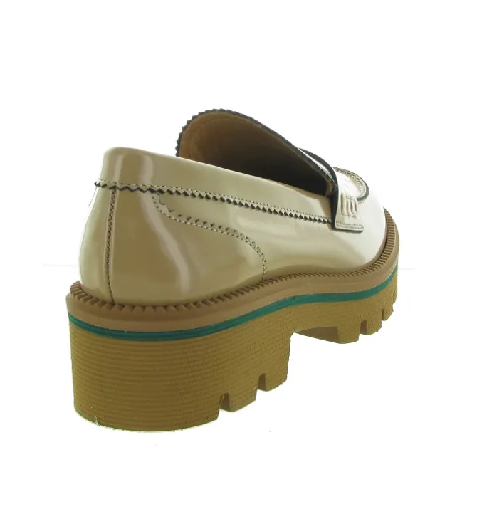 mocassins - Elégant - femme - Cuir - Or - Jhay