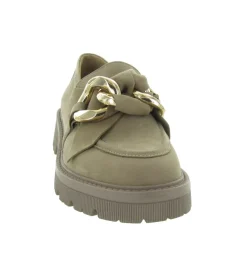 mocassins - Elégant - femme - Cuir - Taupe - Regarde le ciel...