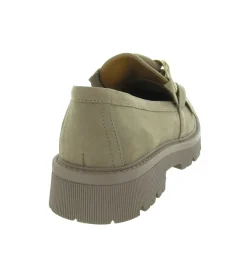 mocassins - Elégant - femme - Cuir - Taupe - Regarde le ciel...