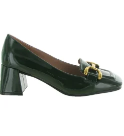 mocassins - Elégant - femme - Cuir Vernis - Kaki - Bibi lou