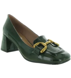 mocassins - Elégant - femme - Cuir Vernis - Kaki - Bibi lou