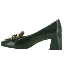 mocassins - Elégant - femme - Cuir Vernis - Kaki - Bibi lou