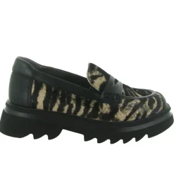 mocassins - Elégant - femme - Cuir - Zèbre - Softwaves