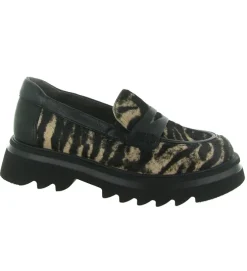 mocassins - Elégant - femme - Cuir - Zèbre - Softwaves
