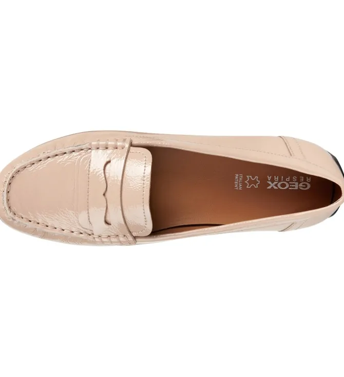 mocassins - Elégant - femme - Nubuck - Rose - Geox
