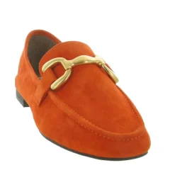 mocassins - Elégant - femme - Nubuck - Orange - Bibi lou