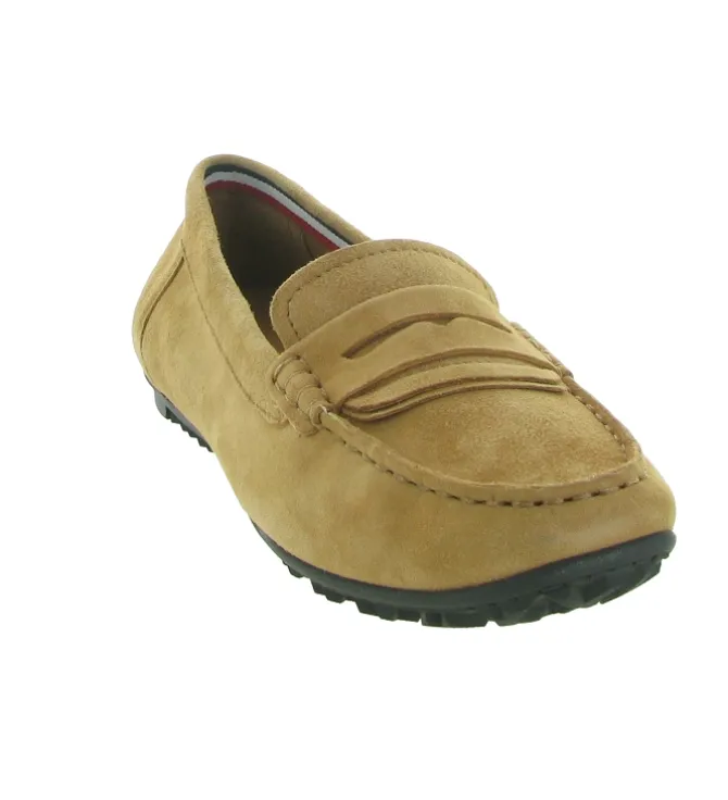mocassins - Elégant - femme - Nubuck - Camel - Geox