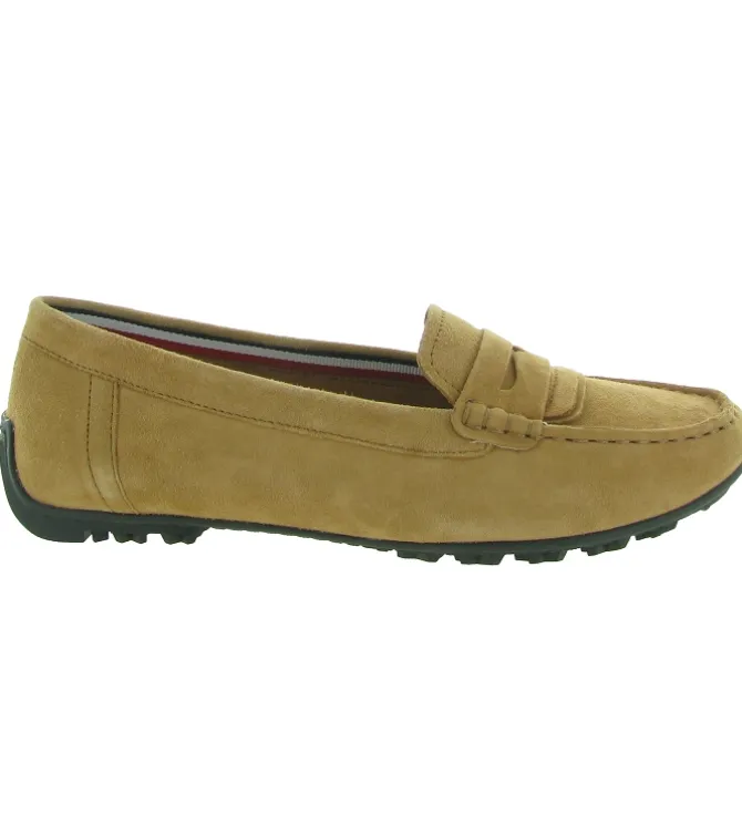 mocassins - Elégant - femme - Nubuck - Camel - Geox