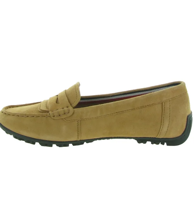 mocassins - Elégant - femme - Nubuck - Camel - Geox