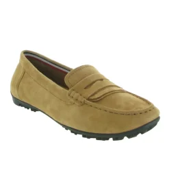 mocassins - Elégant - femme - Nubuck - Camel - Geox