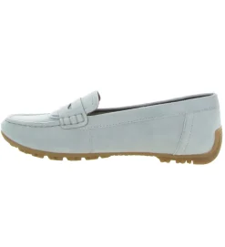mocassins - Elégant - femme - Nubuck - Bleu - Geox