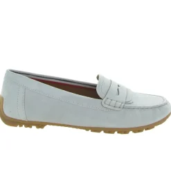 mocassins - Elégant - femme - Nubuck - Bleu - Geox