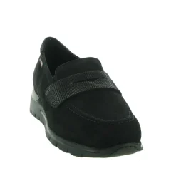 mocassins - Elégant - femme - Nubuck - Noir - Mephisto