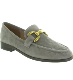 mocassins - Elégant - femme - Nubuck - Gris - Bibi lou