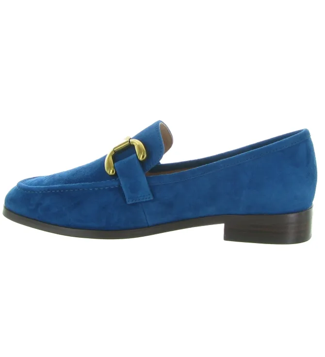 mocassins - Elégant - femme - Nubuck - Bleu - Bibi lou