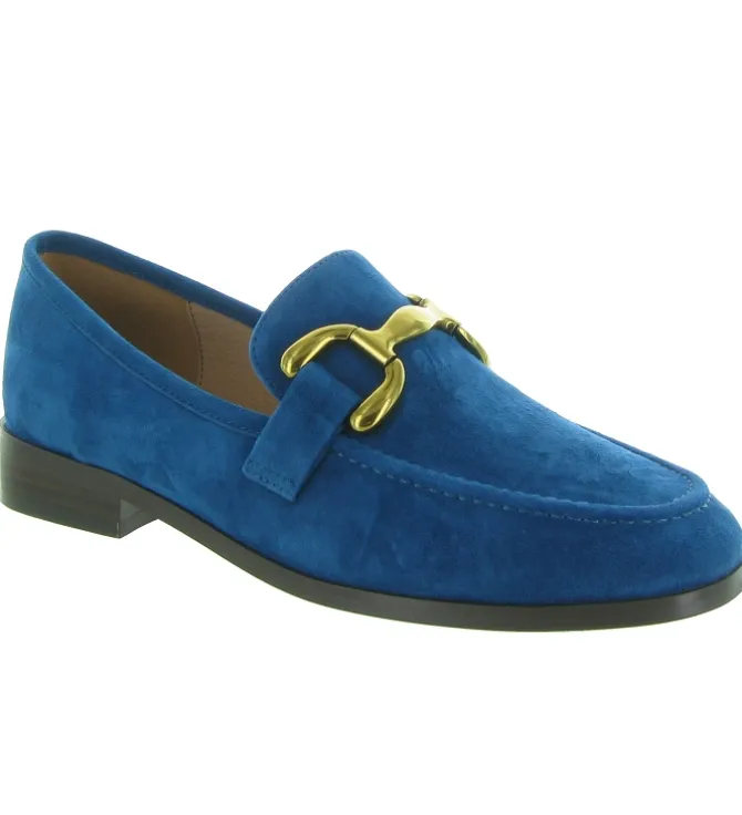 mocassins - Elégant - femme - Nubuck - Bleu - Bibi lou