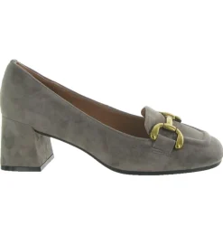 mocassins - Elégant - femme - Nubuck - Gris - Bibi lou