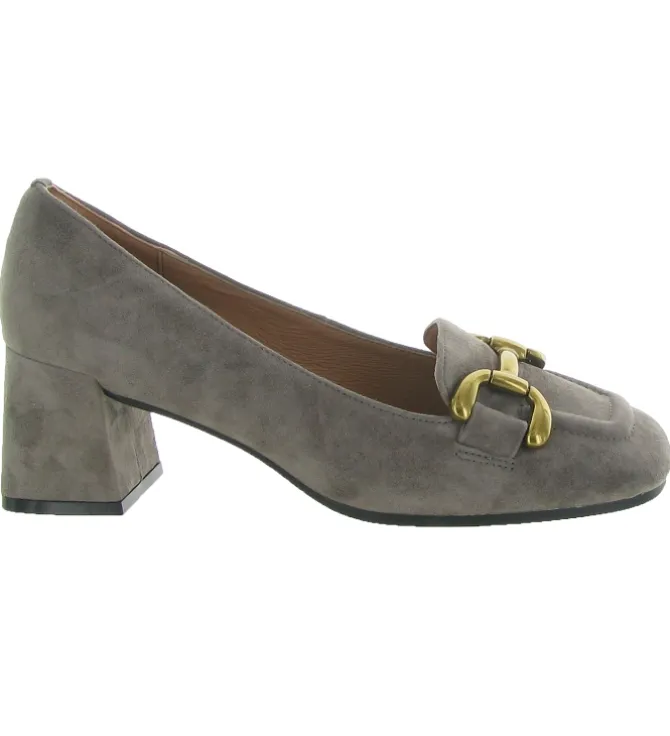 mocassins - Elégant - femme - Nubuck - Gris - Bibi lou