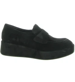 mocassins - Elégant - femme - Nubuck - Noir - Pons quintana
