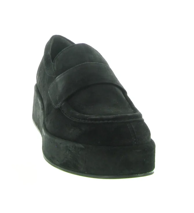 mocassins - Elégant - femme - Nubuck - Noir - Pons quintana