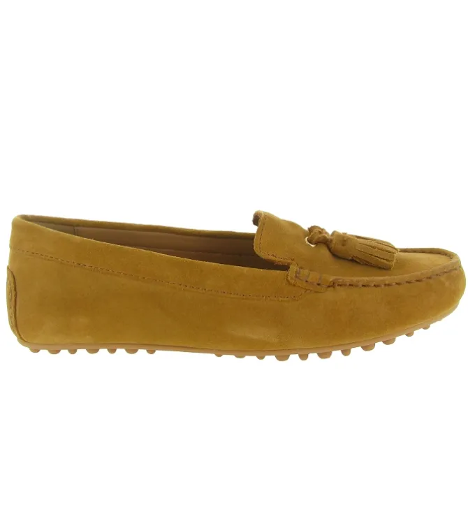 mocassins - Elégant - femme - Nubuck - Camel - Geox