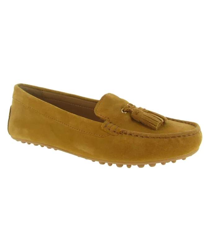 mocassins - Elégant - femme - Nubuck - Camel - Geox