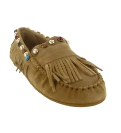 mocassins - Elégant - femme - Nubuck - Beige - Inuovo