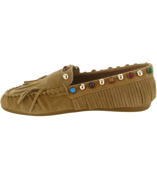 mocassins - Elégant - femme - Nubuck - Beige - Inuovo