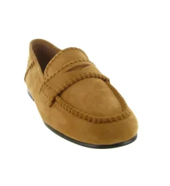 mocassins - Elégant - femme - Nubuck - Camel - Bibi lou