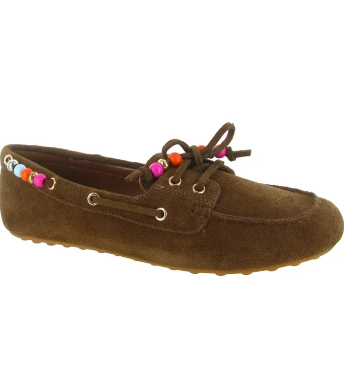 mocassins - Elégant - femme - Nubuck - Marron - La strada