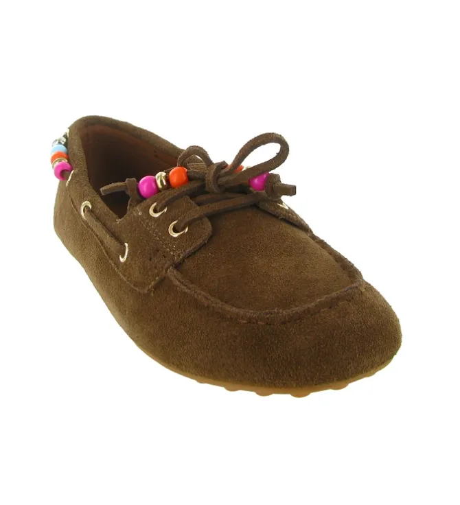 mocassins - Elégant - femme - Nubuck - Marron - La strada