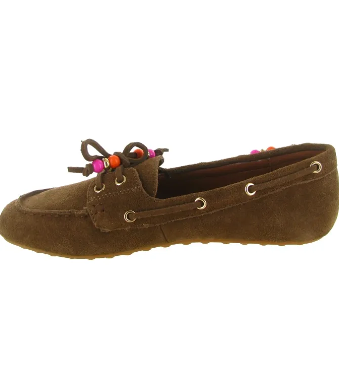 mocassins - Elégant - femme - Nubuck - Marron - La strada