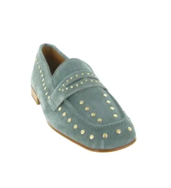 mocassins - Elégant - femme - Nubuck - Bleu jean - Alpe