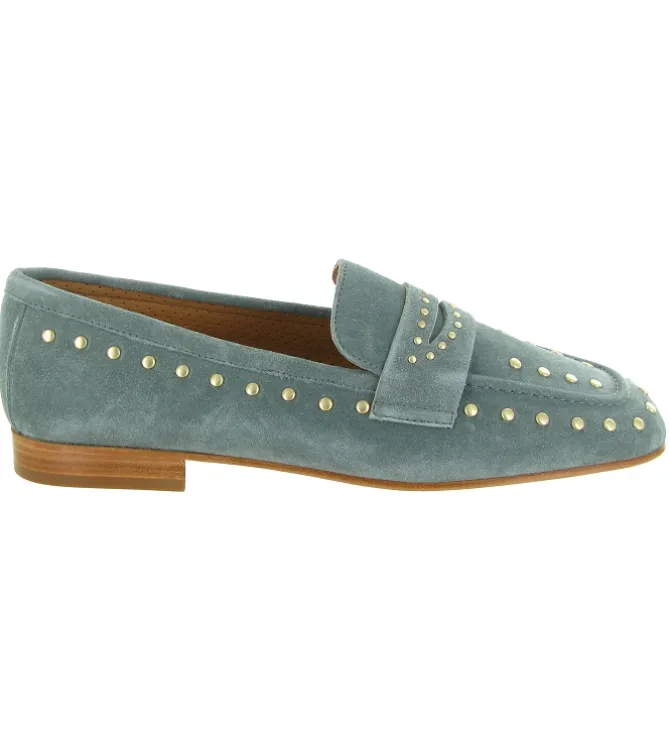 mocassins - Elégant - femme - Nubuck - Bleu jean - Alpe