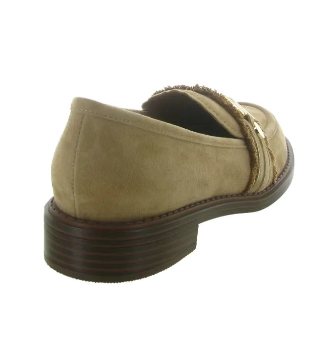 mocassins - Elégant - femme - Nubuck - Taupe - Mamzelle