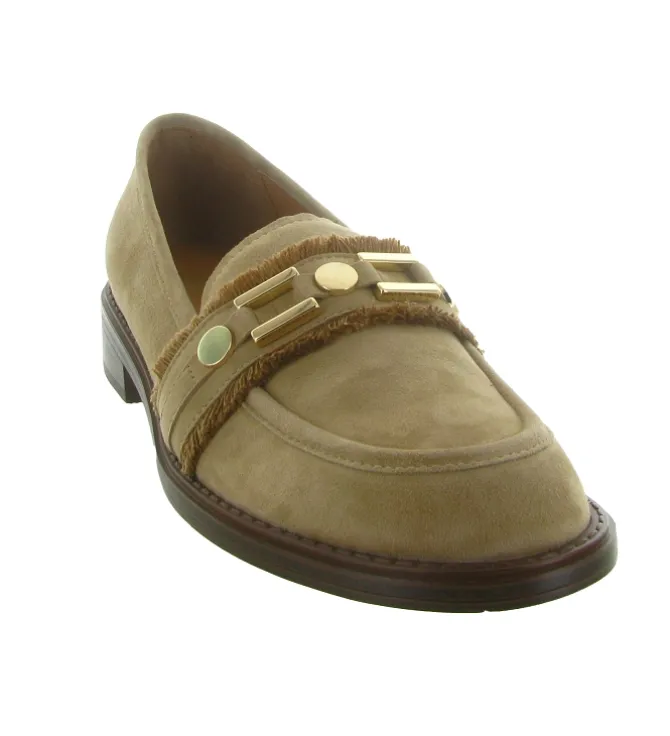 mocassins - Elégant - femme - Nubuck - Taupe - Mamzelle