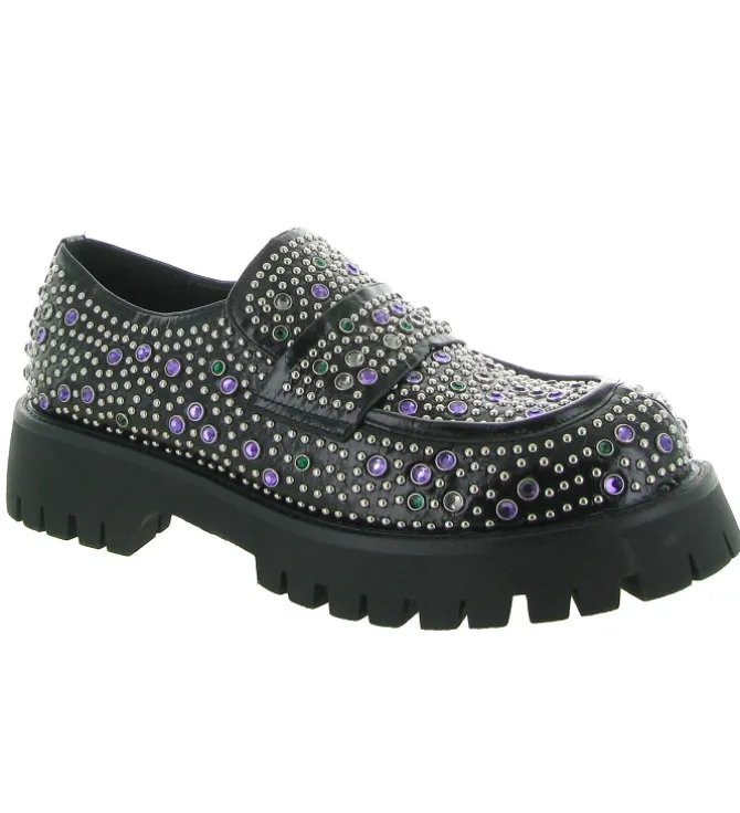 mocassins - Elégant - femme - Synthétique - Noir - Noa harmon