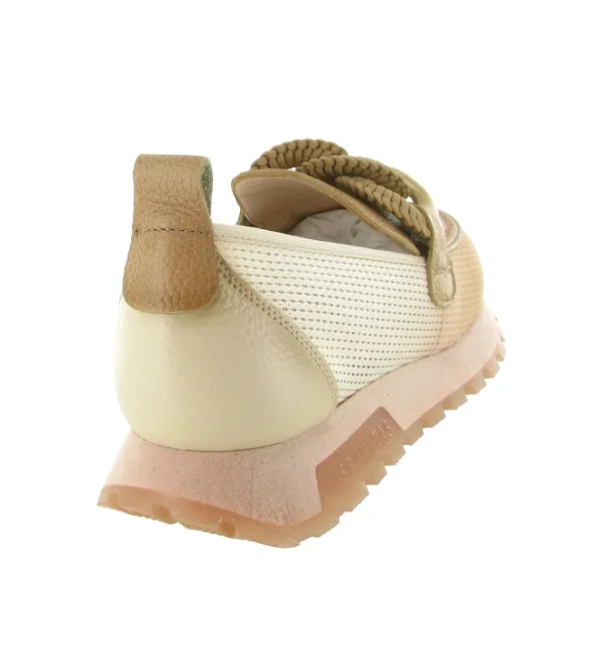 mocassins - Elégant - femme - Synthétique - Beige - Hispanitas